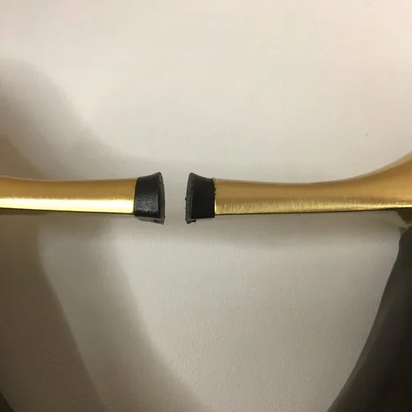 ST JOHN Black Soft Patent with Matte Gold Heel Pumps - Picture 11 of 15